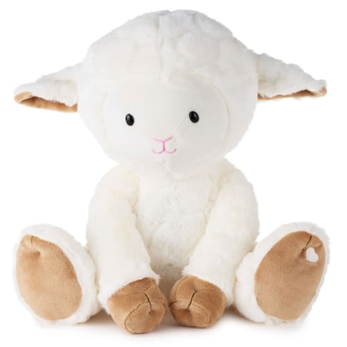 Lamb Plush With Light-Up Cross