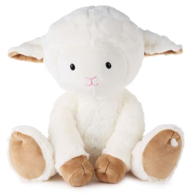 Lamb Plush With Light-Up Cross