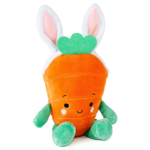 Carrot Wearing Bunny Ears Easter Plush Toy
