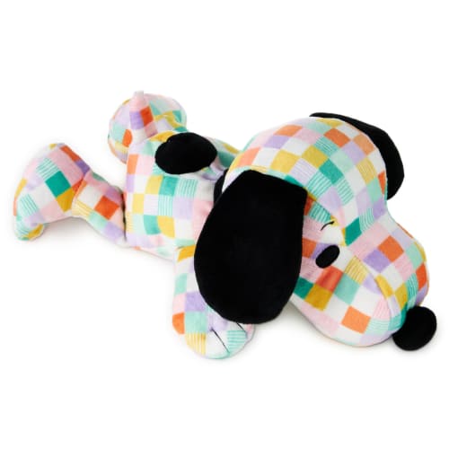 Peanuts® Pastel Patchwork Floppy Snoopy Plush