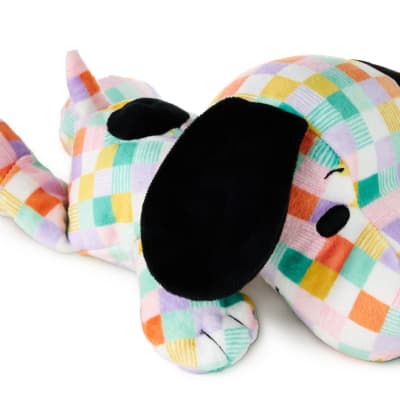 Peanuts® Pastel Patchwork Floppy Snoopy Plush