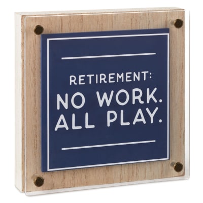 Retirement: No Work All Play Layered Wall Décor