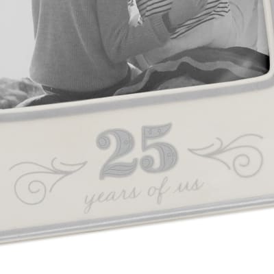 25 Years of Us Silver Anniversary Picture Frame, 5x7