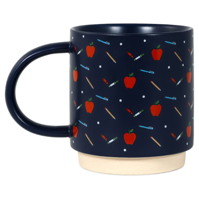 School Supplies Navy Teacher Mug