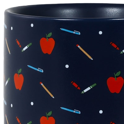 School Supplies Navy Teacher Mug
