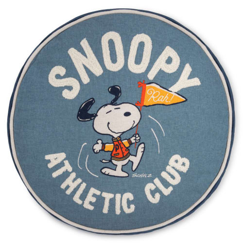 Peanuts® Snoopy Athletic Club Round Pillow