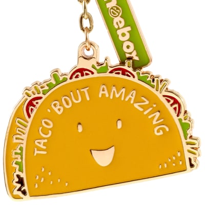Taco 'Bout Amazing Taco Charm Keychain