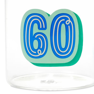 Glass 60th Birthday Mug