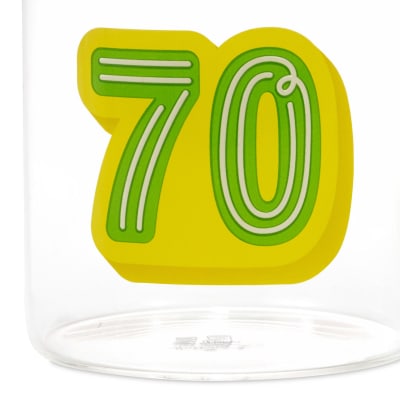 Glass 70th Birthday Mug