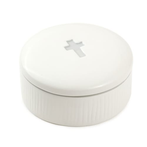 DaySpring I Can Do All Things Lidded Trinket Dish With Metal Token