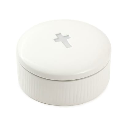 DaySpring I Can Do All Things Lidded Trinket Dish With Metal Token