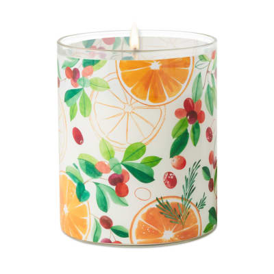 Cranberry and Orange Peel Scented 2-Wick Jar Candle