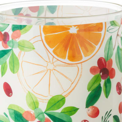 Cranberry and Orange Peel Scented 2-Wick Jar Candle