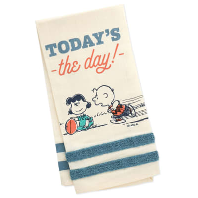 Peanuts® Football Club Charlie Brown and Lucy Tea Towel