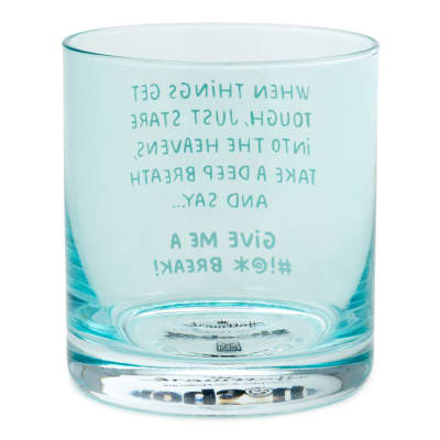 When Things Get Tough Funny Rocks Glass