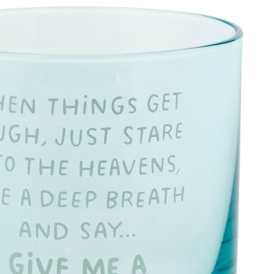 When Things Get Tough Funny Rocks Glass