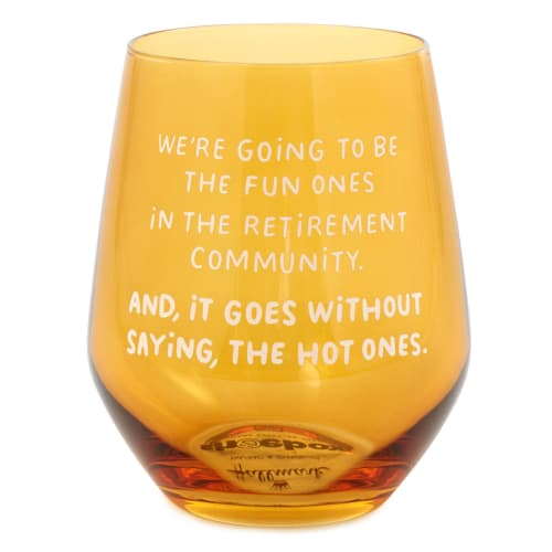 The Hot Ones Funny Stemless Wine Glass