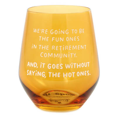 The Hot Ones Funny Stemless Wine Glass