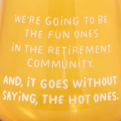 The Hot Ones Funny Stemless Wine Glass