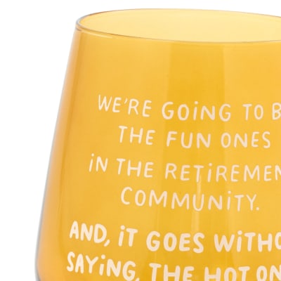 The Hot Ones Funny Stemless Wine Glass