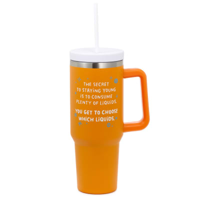 Secret to Staying Young Insulated Travel Cup With Handle