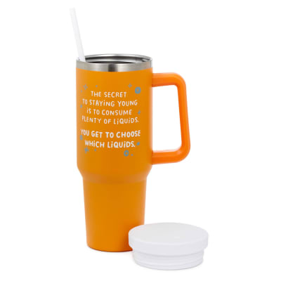 Secret to Staying Young Insulated Travel Cup With Handle