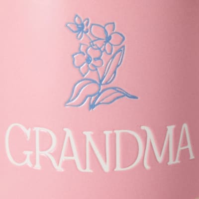 Grandma Pink Mug With Flower