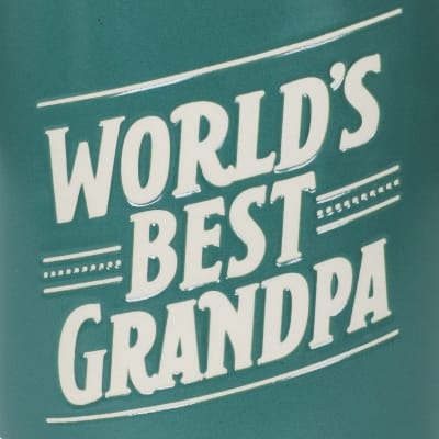 World's Best Grandpa Teal Mug