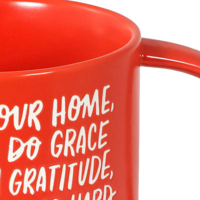 In Our Home Red Mug