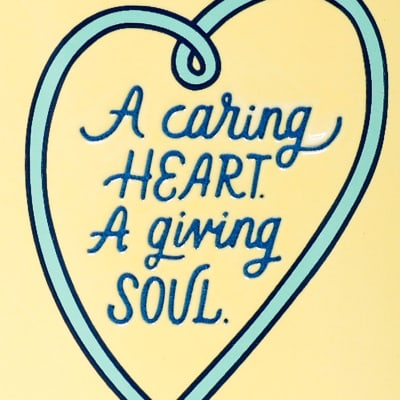 A Caring Heart Yellow Nurse Mug