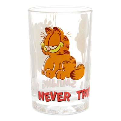 Nickelodeon Garfield Smiling Cat Collectible Drinking Glass