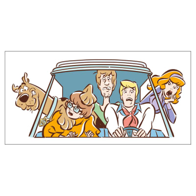 Scooby-Doo™ and Crew in the Mystery Machine Collectible Drinking Glass