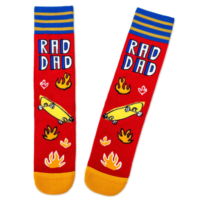 Rad Dad Novelty Crew Socks