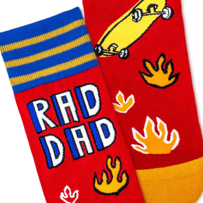 Rad Dad Novelty Crew Socks