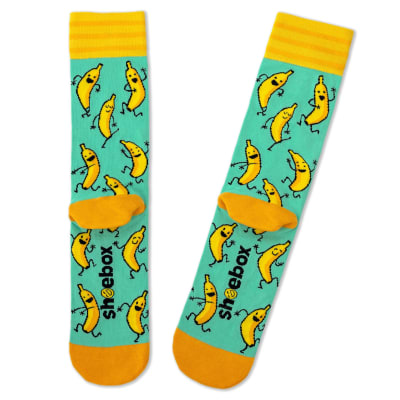 Bananas Gotta Split Novelty Crew Socks