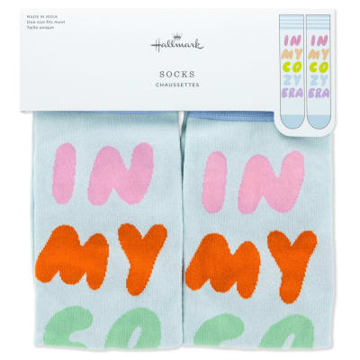 In My Cozy Era Novelty Crew Socks
