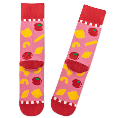 Mama Mia Pasta Shapes Novelty Crew Socks