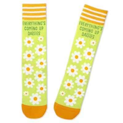 Everything's Coming Up Daisies Novelty Crew Socks
