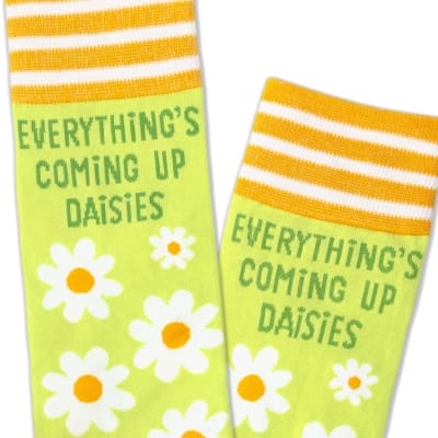 Everything's Coming Up Daisies Novelty Crew Socks