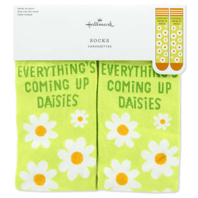 Everything's Coming Up Daisies Novelty Crew Socks