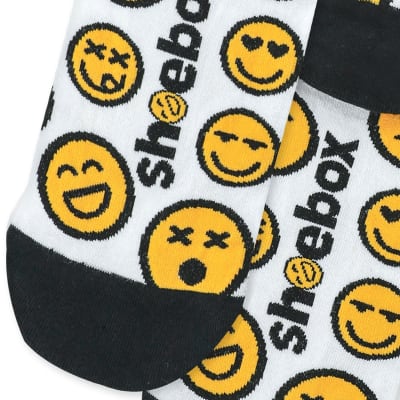 Smiley Faces Novelty Crew Socks