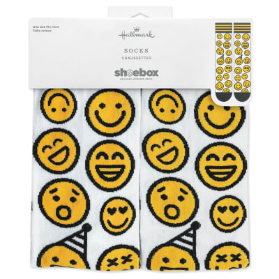 Smiley Faces Novelty Crew Socks