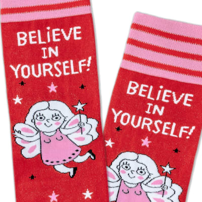 Believe in Yourself Novelty Crew Socks