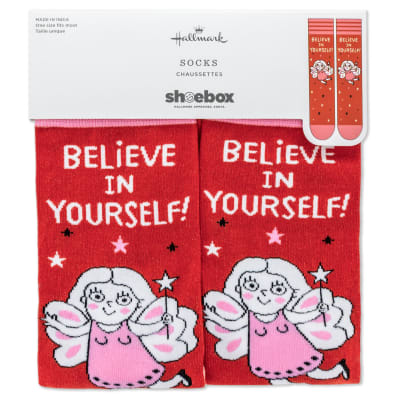 Believe in Yourself Novelty Crew Socks