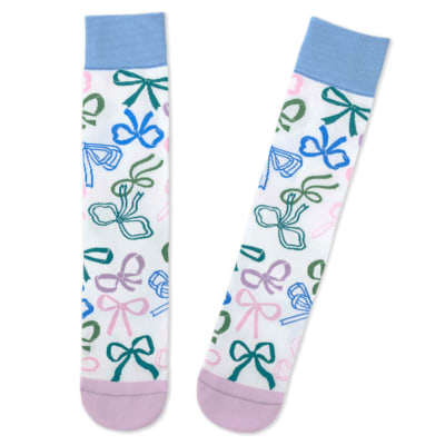 Colourful Bows Novelty Crew Socks