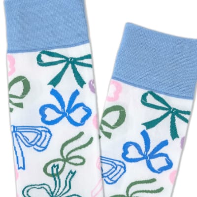 Colourful Bows Novelty Crew Socks