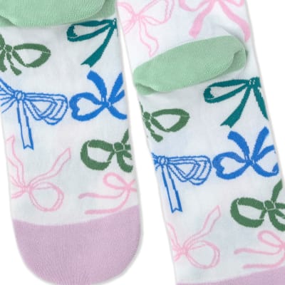 Colourful Bows Novelty Crew Socks