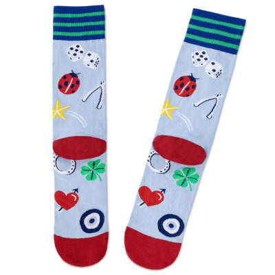 Feeling Lucky Novelty Crew Socks