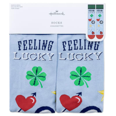 Feeling Lucky Novelty Crew Socks