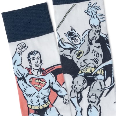 DC™ Superman™ and Batman™ Novelty Crew Socks